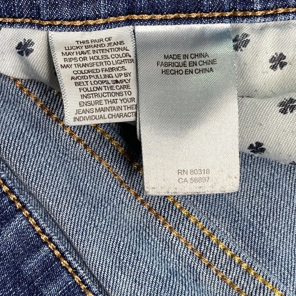 Lucky Brand 410 Jeans Mens 38x32 Athletic Slim Measures 40x30 Blue Stretch Denim - Picture 12 of 15